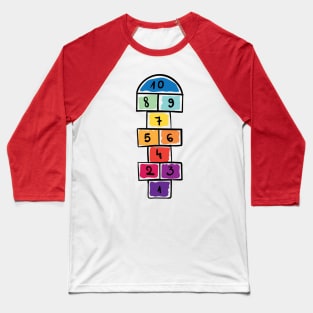 Hopscotch design Baseball T-Shirt